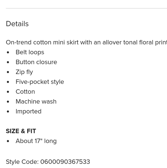 COPY - Calvin klein | floral print denim mini skirt - Picture 8 of 8